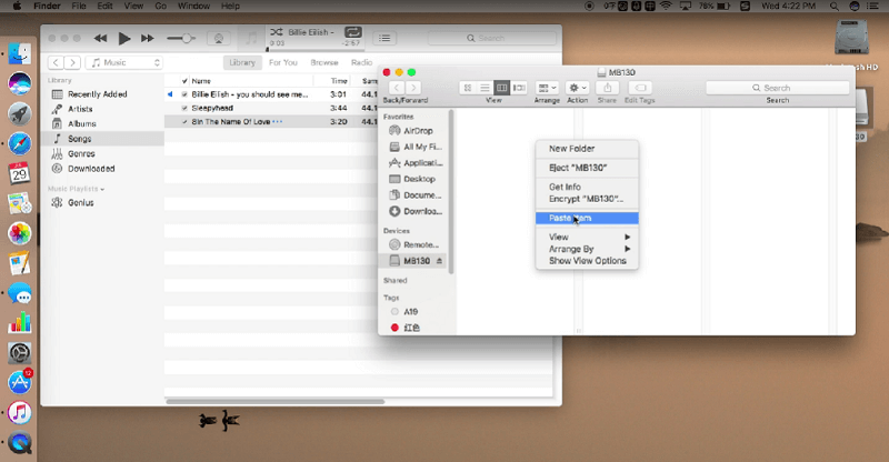 transfer music to mp3 player on mac